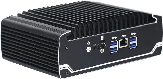 Alt view image 2 of 4 - Partaker Micro Firewall Appliance, Mini PC, OPNsense, VPN, Router PC, 3865U 3867U, C1, AES-NI, SIM Slot, HDMI, COM, 6 x I210 LAN, 8G RAM, 128G SSD - OEM