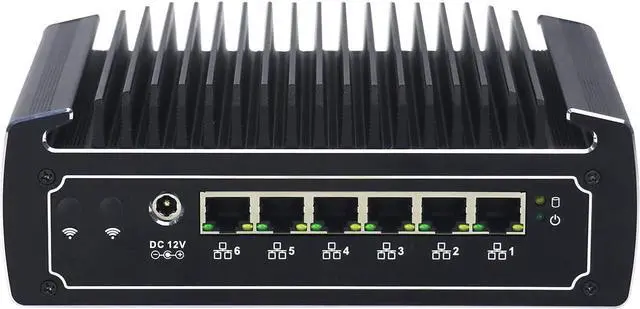 Main image of Partaker Micro Firewall Appliance, Mini PC, OPNsense, VPN, Router PC, 3865U 3867U, C1, AES-NI, SIM Slot, HDMI, COM, 6 x I210 LAN, 8G RAM, 128G SSD - OEM