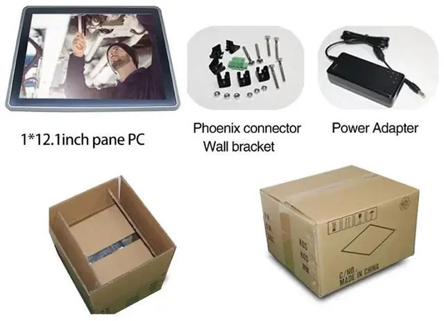 Alt view image 6 of 6 - Partaker 12.1 Inch Industrial IP65 Front Panel PC, Multi Touch Resistance Touch Screen, I5 8260U, Windows 11, A19, TPM2.0, 2 x COM, HDMI, 2 x LAN, 9-36V 2Pin Phoenix, 8G RAM, 256G SSD