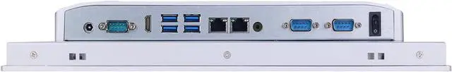 Alt view image 4 of 6 - Partaker 15 Inch TFT LED IP65 Industrial Panel PC, 10 Point Projected Capacitive Touch Screen, J6412, Windows 11, A23, HDMI, 2 x LAN, 3 x COM, 16G RAM, 256G SSD