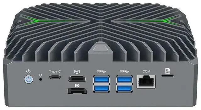 Alt view image 2 of 7 - Partaker Micro Firewall Appliance, Firewall Mini PC, OPNsense, VPN, Industrial Mini PC, Ultra 5 125U, H11, 8 x 2.5G Lan, DP, HD, Type-C, RJ45 COM, DC 12V, 8G RAM, 128G SSD - OEM