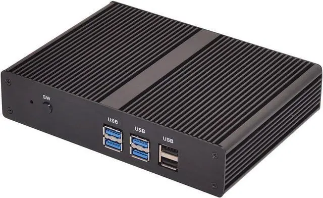 Alt view image 2 of 6 - Partaker Fanless Mini PC, Desktop Computer, HTPC, Celeron 4205U 5205U, Windows 11 / Linux Ubuntu, B6, VGA, HDMI, LAN, 4 x USB3.0, 2 x USB2.0, 8GB RAM 256GB SSD