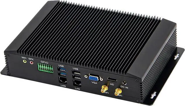 Alt view image 3 of 5 - Partaker Industrial PC, Fanless Mini PC, IPC, Windows 11 or Linux Ubuntu, 4G, WOL, Watchdog Supported, I7 7510U 7560U, I27, 2 x LAN, GPIO, 6 x COM RS232 422 485, 8G RAM, 128G SSD