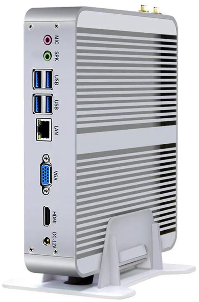 Alt view image 6 of 7 - Partaker Fanless Mini PC, Desktop Computer, HTPC, Windows 11 or Linux Ubuntu, Core I5 1335U, B16, VGA, HDMI, 2 x USB3.0, 6 x USB2.0, LAN, 8G RAM, 512G SSD - OEM