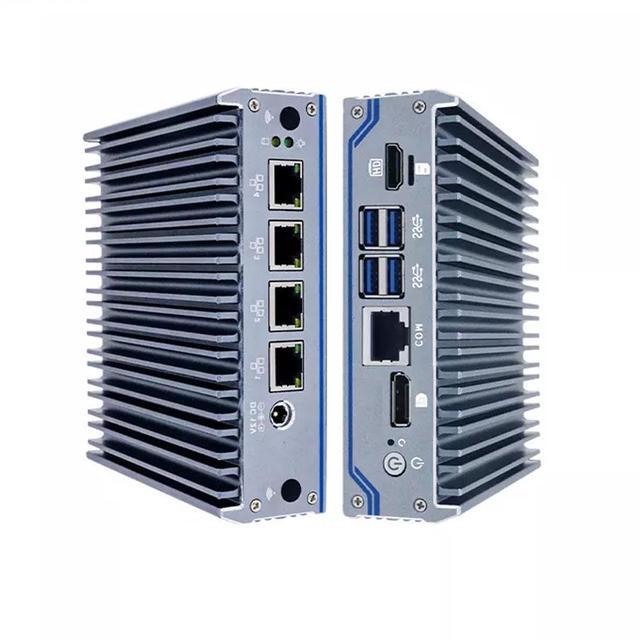 Alt view image 5 of 6 - Partaker Micro Firewall Appliance, Mini PC, OPNsense, VPN, Router PC, Intel J4125, C5, AES-NI, DP, HDMI, COM, SIM Slot, 4 x Intel I211 I210, 8G RAM, 128G SSD