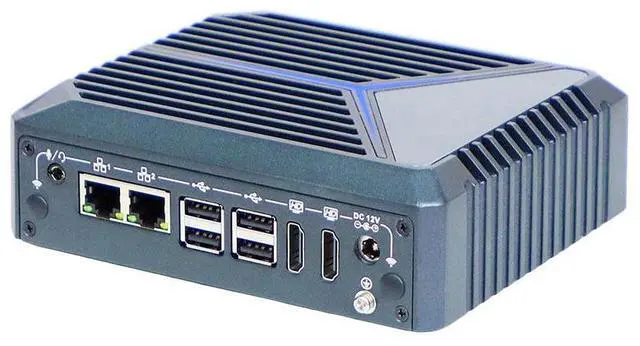Alt view image 2 of 7 - Partaker Fanless Mini PC, Industrial Computer, N150, C13, Win 11, 2 x HDMI, 2 x LAN, 2 x COM RS232/485, 4 x USB3.2, 4 x USB2.0, 8GB RAM 128GB SSD - OEM