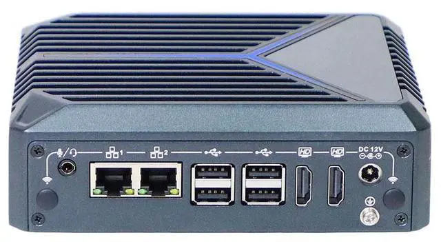 Main image of Partaker Fanless Mini PC, Industrial Computer, N150, C13, Win 11, 2 x HDMI, 2 x LAN, 2 x COM RS232/485, 4 x USB3.2, 4 x USB2.0, 8GB RAM 128GB SSD - OEM