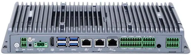 Main image of Partaker Embedded Industrial Computer, Fanless Mini PC, I5 1235U, I10, 3 x LAN, HDMI, 6 x COM, TPM2.0, 9~36V DC, 8G RAM, 128G SSD