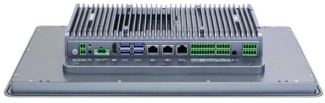 Alt view image 3 of 7 - Partaker 15 Inch Industrial Touchscreen Panel PC, Fanless Resistive Touch PC, I5 1235U, A20, WIN 11, 3 x LAN, 6 x COM, HDMI, 8 x Isolated GPIO, 9-36V DC, TPM2.0, 8GB RAM 256GB SSD