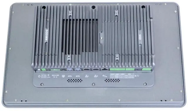 Alt view image 5 of 7 - Partaker 15 Inch Industrial Touchscreen Panel PC, Fanless Resistive Touch PC, I5 1235U, A20, WIN 11, 3 x LAN, 6 x COM, HDMI, 8 x Isolated GPIO, 9-36V DC, TPM2.0, 8GB RAM 256GB SSD