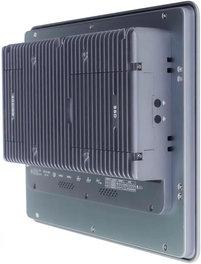 Alt view image 4 of 7 - Partaker 12.1 Inch Industrial IP65 Front Panel PC, Capacitive Touch Screen, Machine Vision PC, I5 1235U, Win 11 Pro, A19, 3 x Lan, HDMI, 6 x COM, GPIO, 8GB RAM 128GB SSD