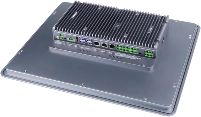 Alt view image 7 of 7 - Partaker 17 Inch Fanless Touch Screen PC, IP65 Industrial Capacitive HMI, Capacitive HMI, I5 1235U, Win 11 Pro, A21, 3 x Lan, HDMI, 6 x COM, GPIO, 8GB RAM 128GB SSD