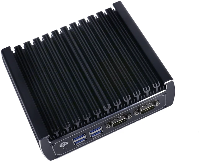Alt view image 5 of 5 - Partaker Industrial Computer, Fanless Mini PC, I3 8130U, B9, 2 x LAN, DP, HD, 6 x USB, 2 x COM, 8G RAM, 128G SSD