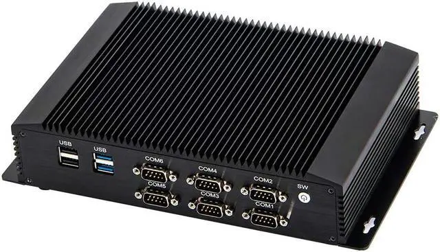 Alt view image 5 of 7 - Industrial mini pc intel core i5 4200U with 6COM RS232 RS422 RS485 HD VGA GPIO ports for medical industry 8GB Ram 128GB SSD