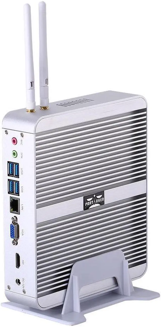 Alt view image 3 of 3 - Fanless Mini PC Intel Core i3 8145U Mini Computer 2*DDR4 mSATA M.2 NVMe WIN10 Mini PC Windows10 with HD VGA USB 8GB Ram 128GB SSD