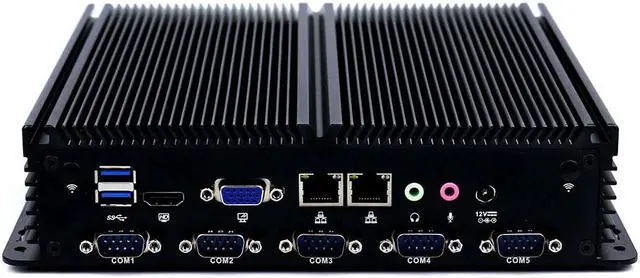 Main image of Fanless Industrial PC Rugged Computer IPC Mini PC Windows 10 Pro/ Linux with Intel Core I5 4210U 6 COM Dual LAN 3G 4G WiFi Support SIM Slot 4G RAM 1TB HDD Partaker I17