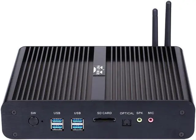 Alt view image 2 of 3 - Intel 4th Generation i7 4500U/4650U Haswell CPU NUC, 4K HTPC, Fanless Mini PC 16GB Ram 240GB SSD Intel HD Graphics 4400, 2HD-MI, 2LAN, 1SPDIF, 4USB3.0, 4USB2.0, Wi-Fi, Windows 10 Pro