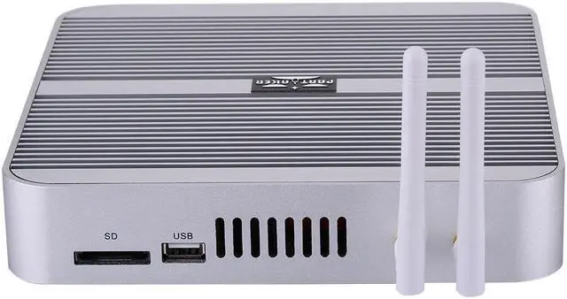Alt view image 6 of 7 - Fanless Mini PC Intel Core i3 8145U Mini Computer 2*DDR4 mSATA M.2 NVMe WIN10 Mini PC with HD VGA USB 16GB Ram 128GB SSD