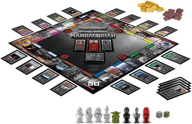 Alt view image 3 of 4 - Monopoly Star Wars The Mandalorian Edition Family Friendly Fun Board Game Hasbro F1276