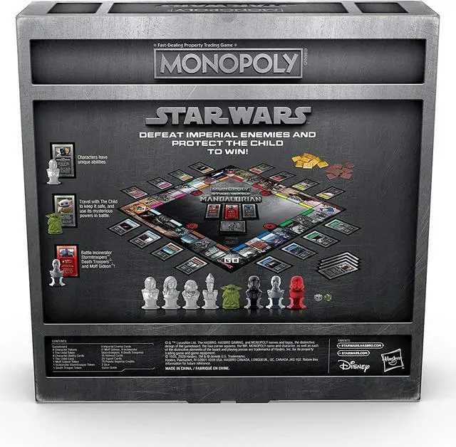 Alt view image 2 of 4 - Monopoly Star Wars The Mandalorian Edition Family Friendly Fun Board Game Hasbro F1276