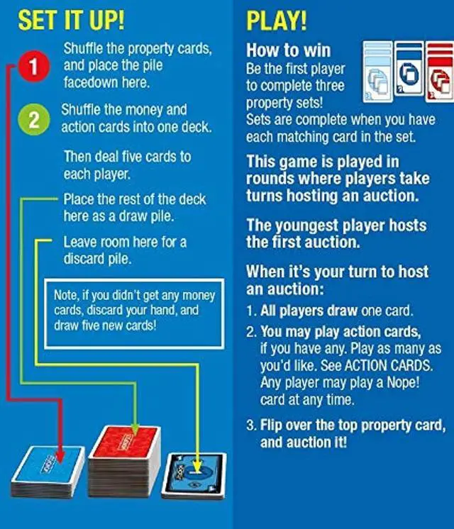 Alt view image 3 of 8 - Monopoly Bid Fast-Playing Matching Family Friendly Fun Card Game Hasbro