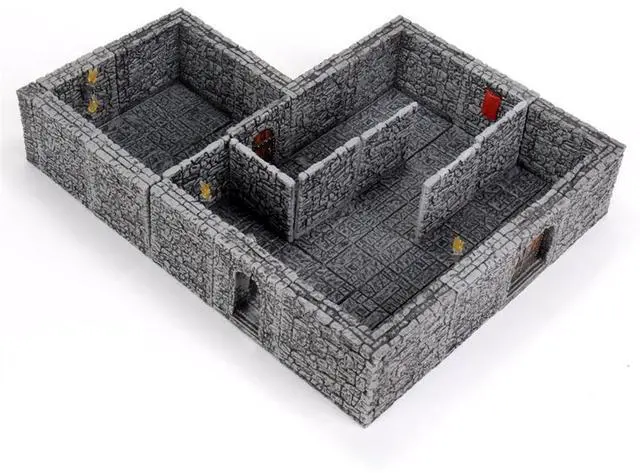 Alt view image 4 of 5 - WarLock Tiles: Dungeon Tiles II - Full Height Stone Walls Expansion