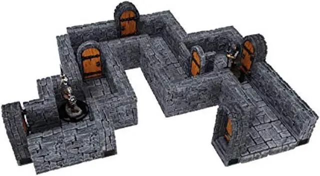 Main image of WarLock Tiles Dungeon Straight Walls 1" Expansion Pack Roleplaying Terrain WizKids