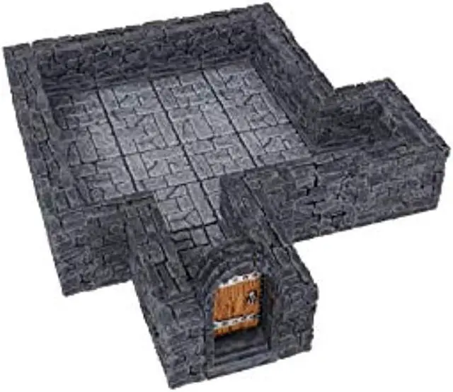 Alt view image 4 of 12 - WarLock Tiles Dungeon Straight Walls 1" Expansion Pack Roleplaying Terrain WizKids