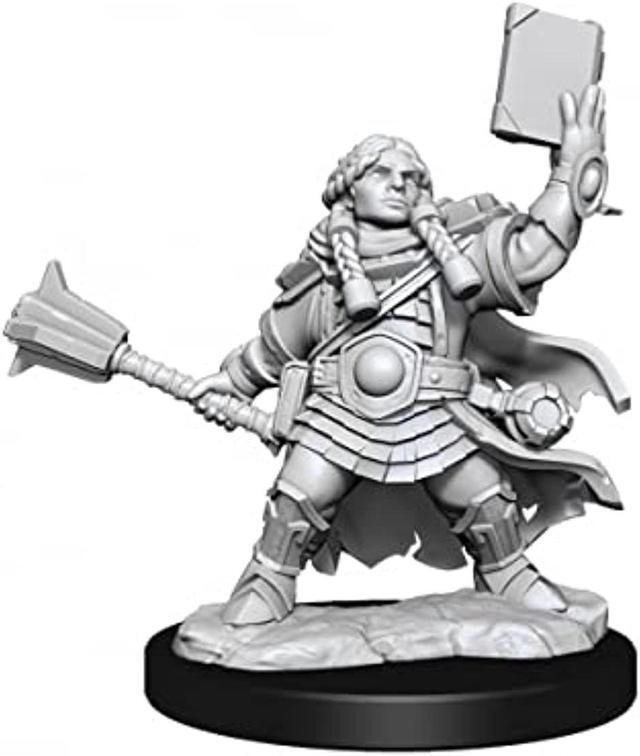 Alt view image 3 of 7 - 75010 D&D Frameworks W1: Dwarf Cleric Female Miniature WizKids