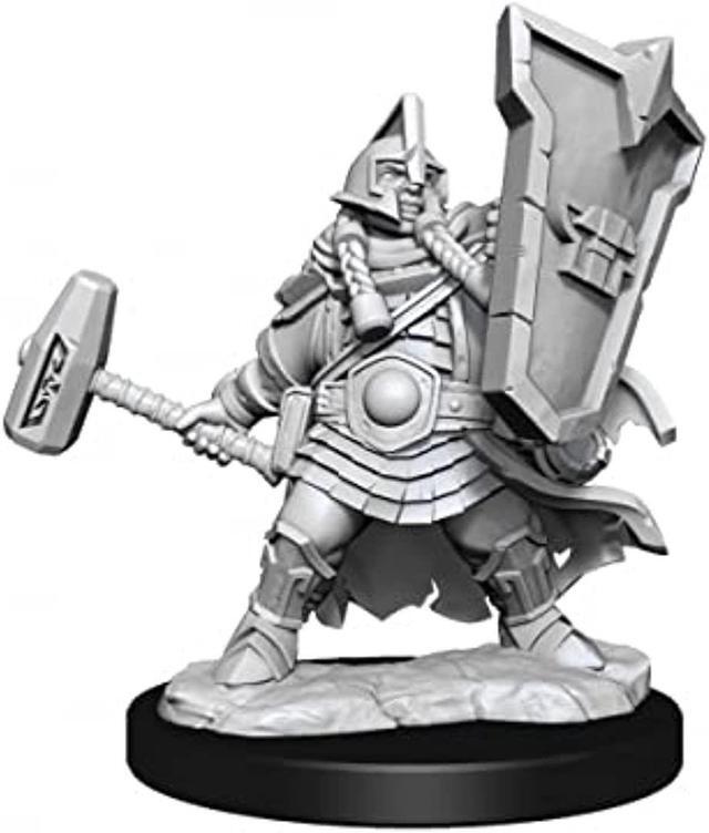 Alt view image 4 of 7 - 75010 D&D Frameworks W1: Dwarf Cleric Female Miniature WizKids