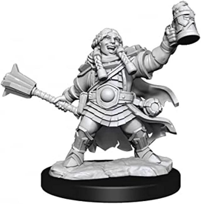 Alt view image 5 of 7 - 75010 D&D Frameworks W1: Dwarf Cleric Female Miniature WizKids
