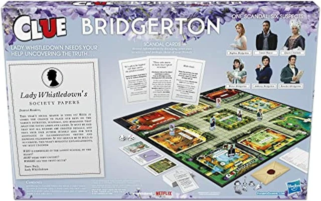 Alt view image 5 of 6 - F5700 Hasbro Gaming Clue: Bridgerton Edition Board Game for Ages 17+, Game for Bridgerton Fans for 3-6 Players, Inspired by Shondaland's Original Series on Netflix