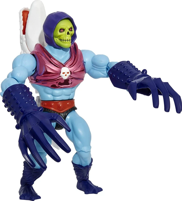 Alt view image 11 of 12 - Masters of the Universe Terror Claws Skeletor Retro 80s Evil Claw-Swinging Figure Set Mattel