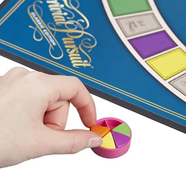 Alt view image 5 of 18 - Trivial Pursuit Classic Ed Family Fun Strategy Board Game Hasbro HSBC1940