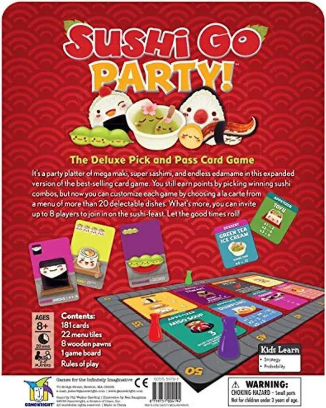 Alt view image 10 of 17 - Sushi Go Party Game by Ceaco