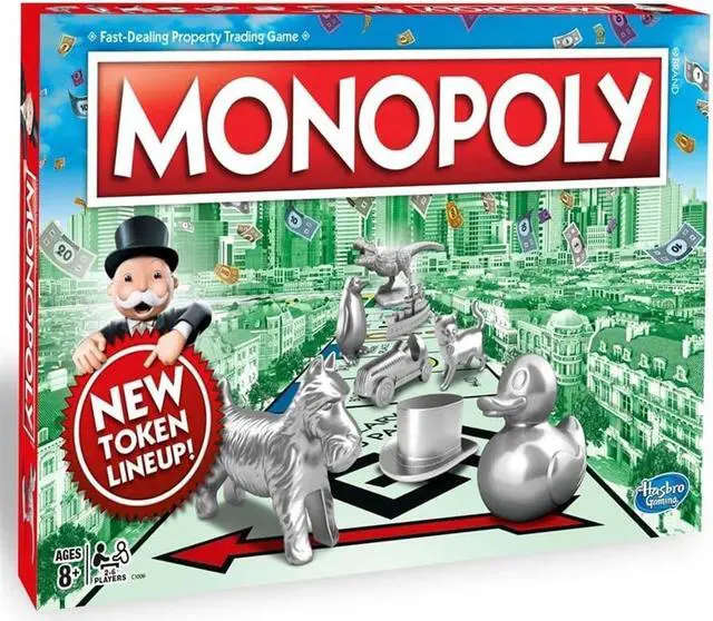 Alt view image 10 of 17 - Monopoly Updatd Tokens Classic Gameplay Family Fun Board Game Hasbro C1009