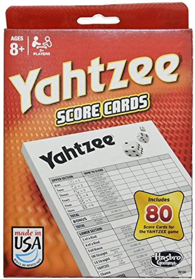 Alt view image 5 of 8 - Yahtzee 80 Score Cards
