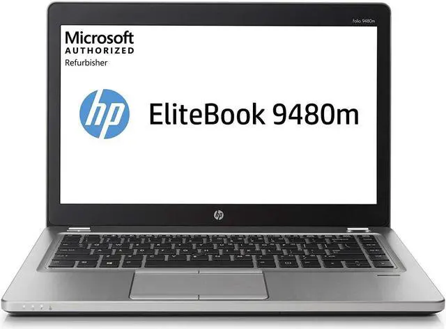 Main image of HP EliteBook Folio 9480M, 14" Laptop, Intel Core i7, 8GB RAM, 256GB SSD, Win10 Pro.