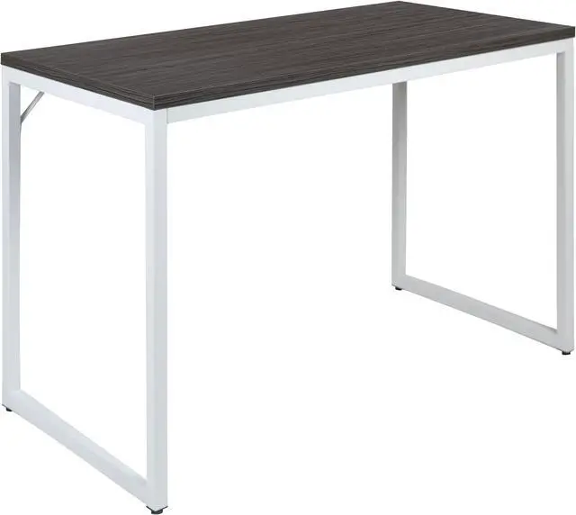 Alt view image 9 of 20 - Flash Furniture 47"W Commercial Grade Industrial Style Office Computer Desk - Rustic Gray