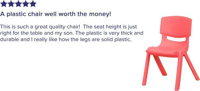 Alt view image 5 of 20 - 2 Pack Red Plastic Stackable School Chair with 12" Seat Height