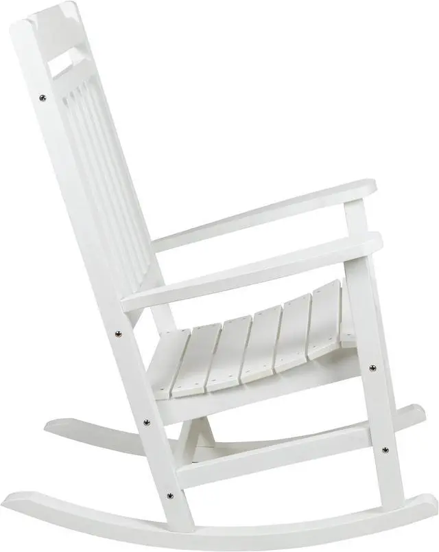 Alt view image 7 of 20 - Winston All-Weather Rocking Chair in White Faux Wood