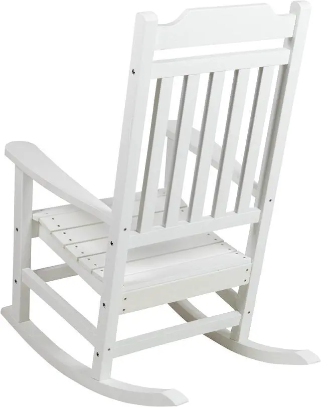 Alt view image 6 of 20 - Winston All-Weather Rocking Chair in White Faux Wood