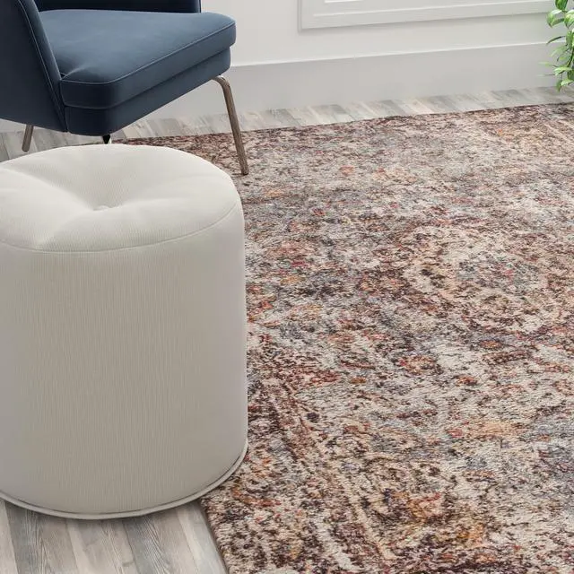 Alt view image 5 of 14 - Artisan Old English Style Traditional Rug - 8' x 10' - Red