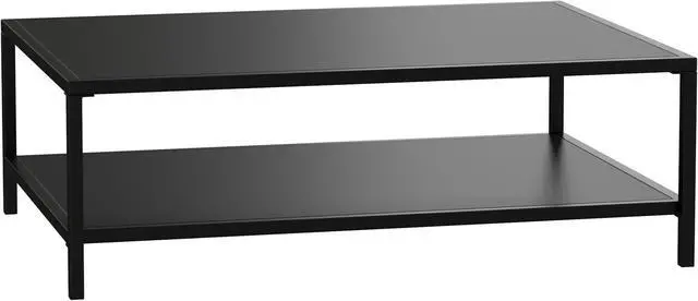 Alt view image 8 of 20 - Flash Furniture Brock Commercial Grade 2-Tier Outdoor Patio Coffee Table (XUT6R60USO2TBK)