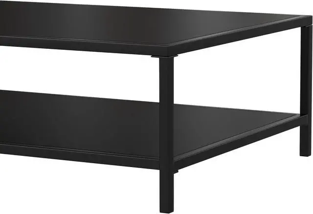 Alt view image 7 of 20 - Flash Furniture Brock Commercial Grade 2-Tier Outdoor Patio Coffee Table (XUT6R60USO2TBK)