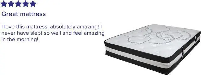 Alt view image 4 of 14 - Flash Furniture Capri Comfortable Sleep 12 Inch Foam and Pocket Spring Mattress, Full in a Box