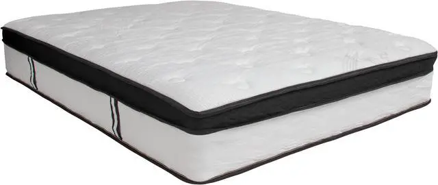 Alt view image 2 of 14 - Capri Comfortable Sleep 12 Inch CertiPUR-US Certified Memory Foam & Pocket Spring Mattress, Full Mattress in a Box