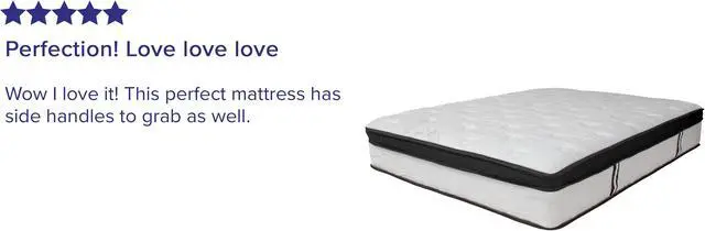 Alt view image 4 of 14 - Capri Comfortable Sleep 12 Inch CertiPUR-US Certified Memory Foam & Pocket Spring Mattress, Full Mattress in a Box