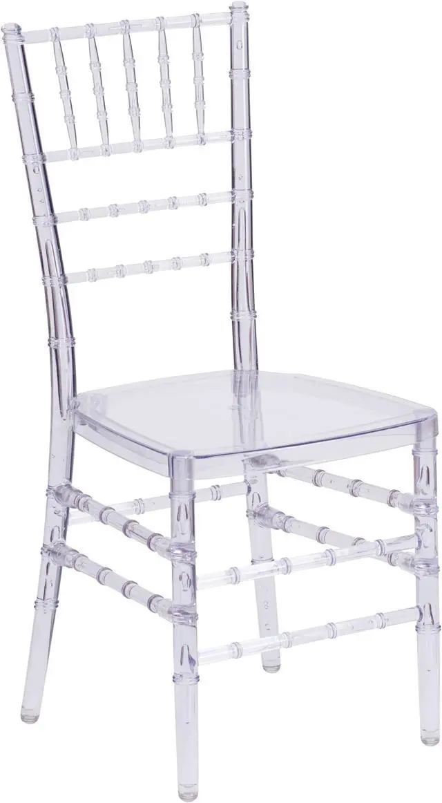 Main image of Flash Elegance Crystal Ice Stacking Chiavari Chair