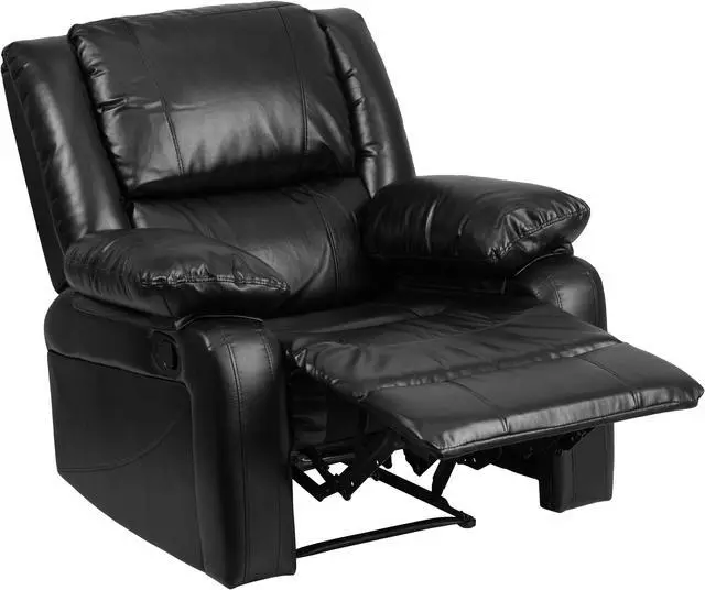 Alt view image 2 of 19 - Harmony Series Black Leather Recliner